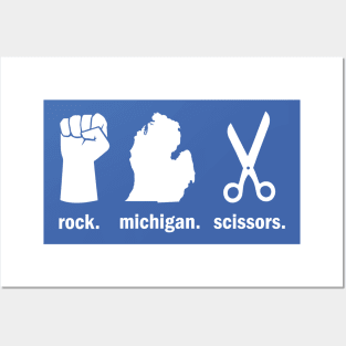 Rock. Michigan. Scissors. Posters and Art